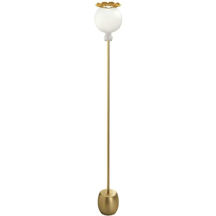 kdln vloerlamp Opyo, messing, hoogte 172 cm