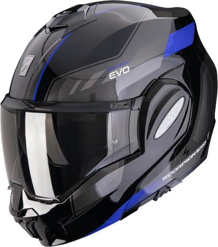 Scorpion Exo-Tech Evo Socius Black Blue - Systeemhelm - Maat XXL - Motorhelm - ECE 22-06 gekeurd