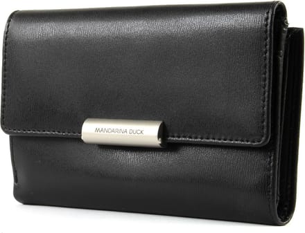 MANDARINA DUCK Portemonnee Hera 3.0 Wallet with Flap Black Zwart