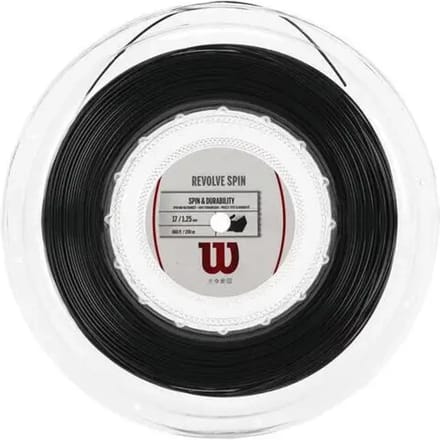 Wilson Revolve Spin Rol Snaren 200m-Zwart