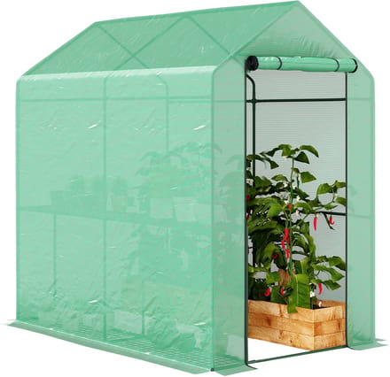 Outsunny-kas-PE-186x120x190cm-groen