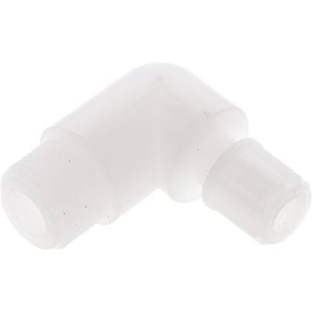 6x4mm & G3/8'' PVDF L-Vorm Knelfitting Buitendraad 10bar
