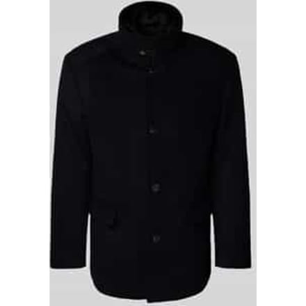 Wollen jack met opstaande kraag en klepzakken, model 'Gary'