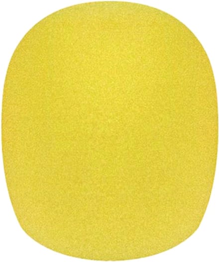 Boston WS-10-YE, per 5 stuks - Plopkap voor zangmicrofoon, geel