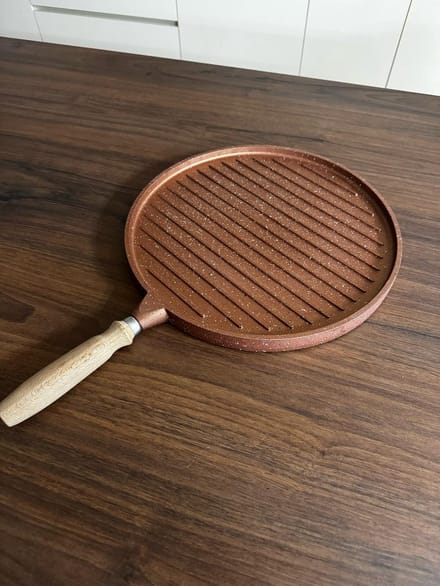 Mevaz - Koekenpan - Dubbelzijdig - Gözleme - Sterke Bouw - Roze - 35 cm