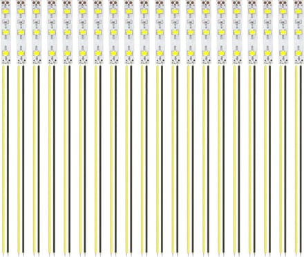 Pack van 20 50 mm Front Draadstrips voor 2335 SMD LED, 12-18 V LED Strips, Modelbouw Verlichting en Gele LED Lampen