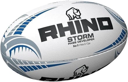 Rugby Bal - Trainingsbal - Passen Trainen - Speciaal Gewogen Ontwerp - Maat 5 - Wit