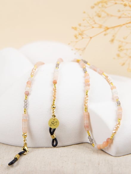 Brillenkoord Kraaltjes – Sol Beige Brilkoord – Luxe Brillenketting | Sunny Cords