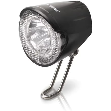 led fietslamp met schakelaarhouder XLC CL-D02 20 Lux Nirosta