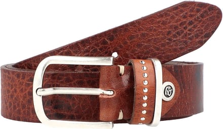 b.belt Leren riem Cleo Belt W100 Mid Brown bruine