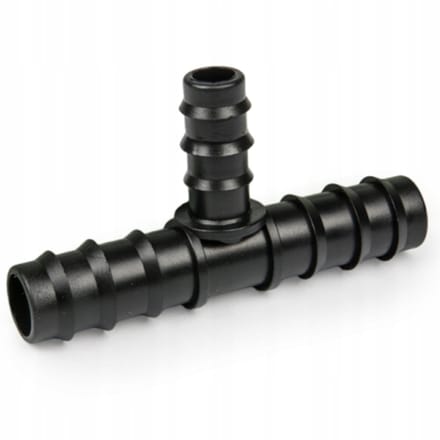 Koppeling 20mm/16mm/20mm voor druppelslang - 3-weg connector
