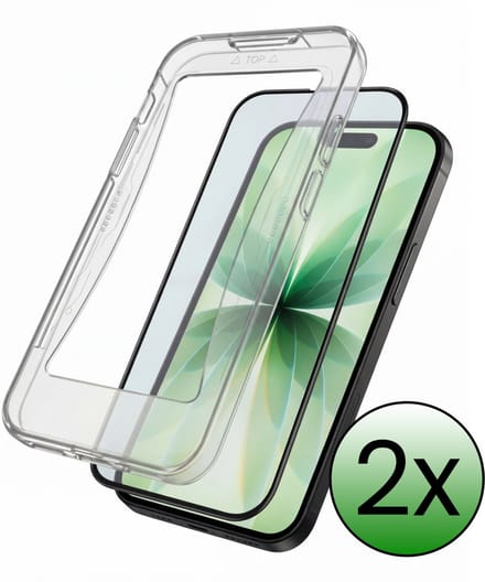Screenprotector - 2 Stuks Geschikt voor Apple iPhone 17 - Met Installatie Kit - Beschermglas - Gehard Glas - Tempered Glass - Screen Protector