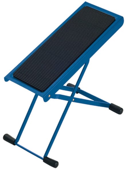 König & Meyer 14670 voetbank staal, blauw - Accessoire voor gitaren