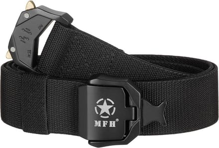 MFH tactical belt broekriem, quick release 3,7CM, zwart