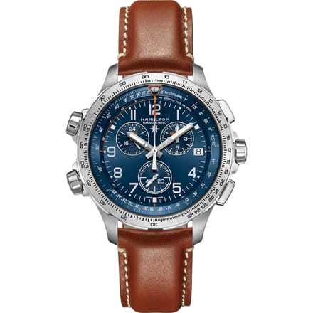 Hamilton Aviation H77922541 Khaki X-Wind GMT Horloge