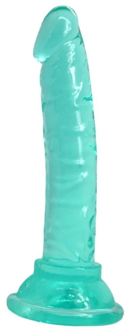 Nooitmeersaai - Dildo met zuignap - Siliconen - Groen - 12cm