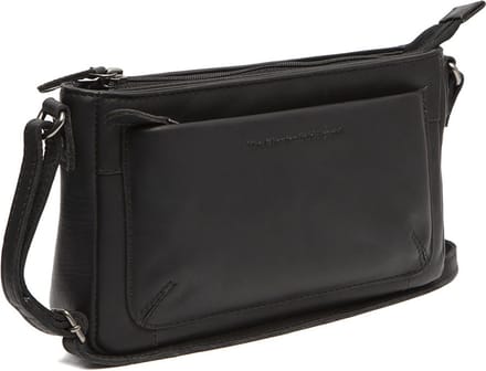 The Chesterfield Brand Southampton Waxed Pull Up Schoudertas - Zwart