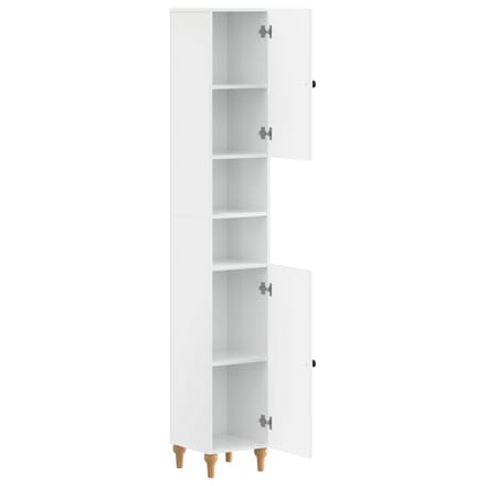 vidaXL - Badkamerkast - met - Open - Plank - ALKMAAR - Hoogglans - Wit
