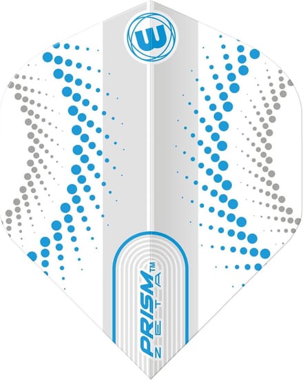 Dart Flights Wit Blauw Cirkel Patroon – Set van 3 Duurzame Vluchten