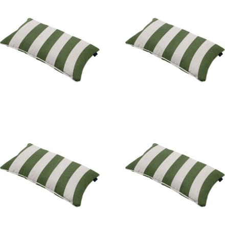 Madison - Sierkussen Amora - Groen - 30x50x10cm - Set van 4