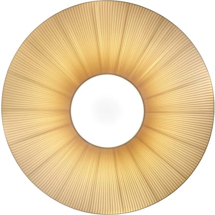 Bover plafondlamp Siam 120, hoogte 61 cm, nikkel/crèmekleurig