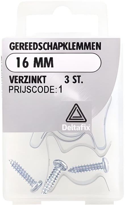 Gereedschapklemmen 16mm vz 3st Deltafix