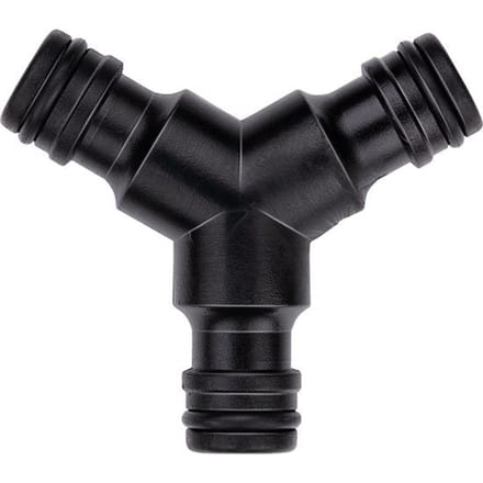 BLACK+DECKER Tuinslangkoppelstuk - 3-Weg - 7 x 6 x 2.1 CM - Zwart