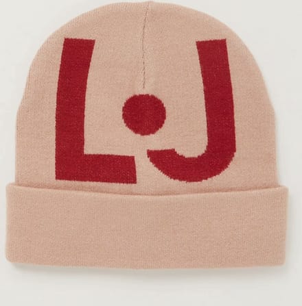 Liu Jo Muts met logo - Rood/ Brons - One Size