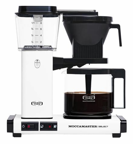 Moccamaster KBG Select - Filterkoffiezetapparaat - Matt White - 5 jaar garantie