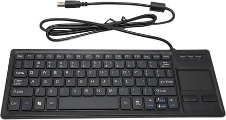 Bedraad Toetsenbord met Touchpad USB2.0-verbinding - Draagbaar Compact Toetsenbord met HUB-functie .