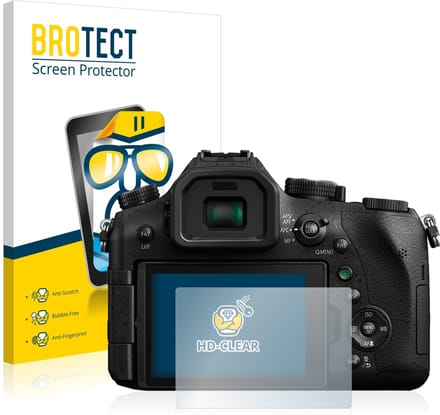 BROTECT - Screenprotector voor Panasonic Lumix DMC-FZ2000 - Folie Beschermfolie transparant 2 Stuks