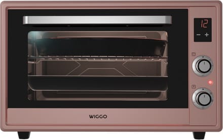 Wiggo WMO-E657(P) - Vrijstaande Mini Oven - Elektrisch - 60 CM - 65 liter - 2000 W - 5 Jaar Garantie - Roze