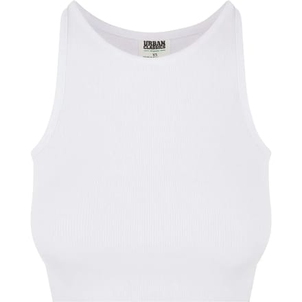 Urban Classics - Organic Rib Crop top - XS - Wit/Wit