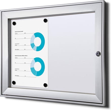 Indoor Vergrendelbaar Notitiebord SCS 2x A4 B1 Gecertificeerd - Syna SCS2XA4B1