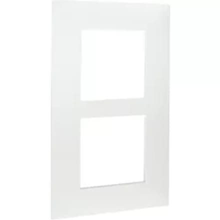 Legrand Vanela Next Dubbele Afdekplaat Horizontaal/verticaal Wit 57mm