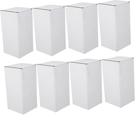 Verzenddozen Set - Papieren Opslagboxen - Verhuizen Opslag - Stevig Golfkarton - 20x20x20 cm - Wit