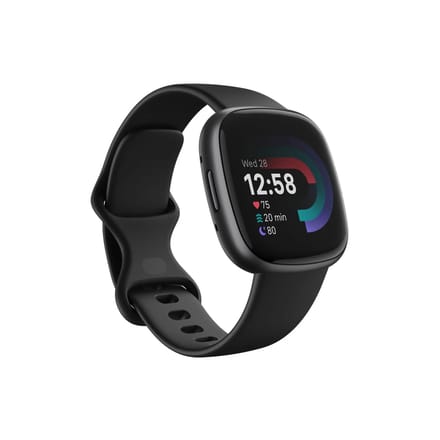 Fitbit Versa 4 - Smartwatch heren en dames - Zwart