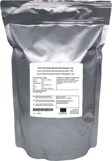 Curry Thaise Kruidenmix Kiemarm - 1 Kg - Holyflavours