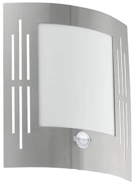 Buitenlamp met Bewegingsmelder en Sensor, Wandlamp van Roestvrij Staal voor Buiten, IP44, E27 Fitting