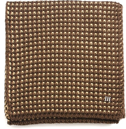 BENIGO Two colored knitted scarf Brown (TRSCHE183 - 400)