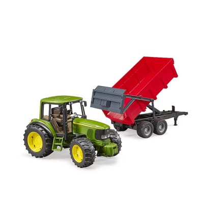 Bruder John Deere 6920 tractor with tipping trailer toy