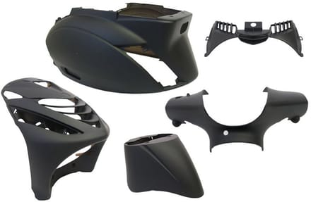 5-delige Edge fairingset voor Piaggio Zip-SP vanaf 2000 - matzwart