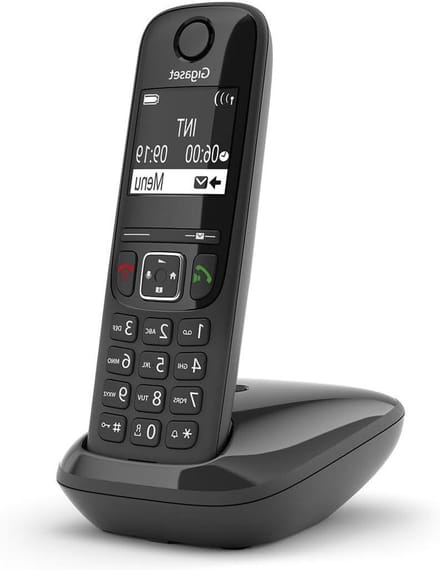 Draadloze Telefoon - Huistelefoon - Thuiscommunicatie - Groot display - 10 x 10 x 10 cm - Zwart