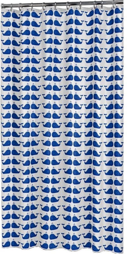 Sealskin Whale Douchegordijn 180x200 cm - PEVA - Blauw