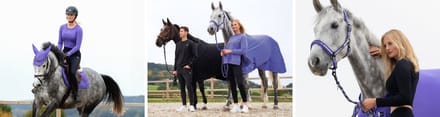 Eskadron SS'24 Dynamic Mesh Dressuurdekje - Purple - Pony