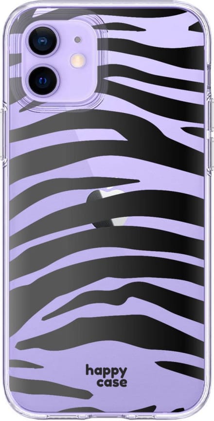 HappyCase Hoesje Flexibel TPU Zebra Print Geschikt voor Apple iPhone 12