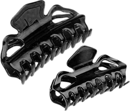 Haarklem 2 stuks - Zwart - Groot en klein - Haarclips - Dames