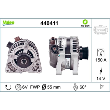 Driefasige generator VALEO 440411