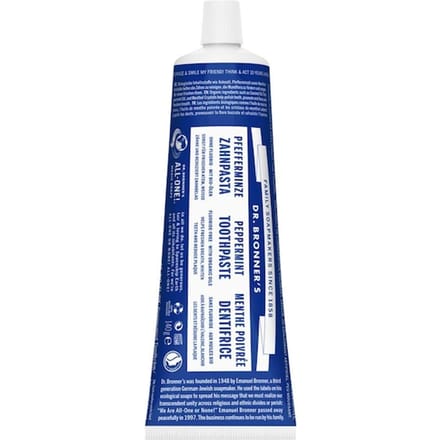 Tandpasta zonder fluoride - 140gr - Fluoride vrije tandpasta - Dr Bronner