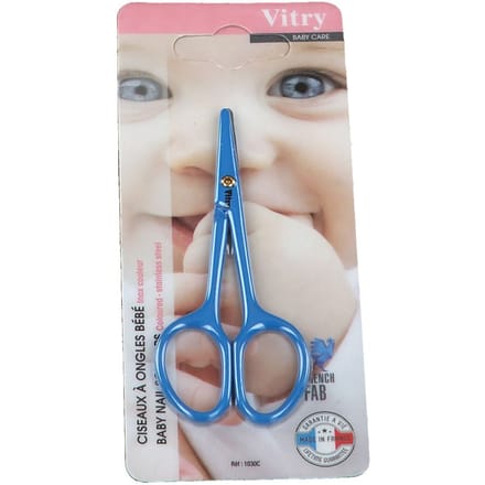 Vitry Babyschaar Inox Blauw / Roze 1 Schaar